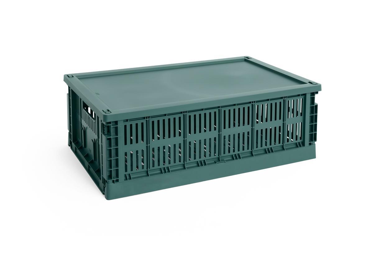 Colour Crate Plastic låg - Dark green
